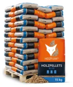 HEIZFUXX Holzpellets Blue 975 kg (65 x 15 kg) – Premium Heizpellets
