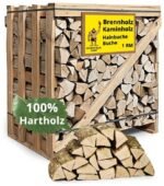 Neandertaler Feuer Hainbuchen-Kaminholz 25 cm – 500 kg auf Palette