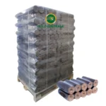 Nestro Holzbriketts 100 % Eiche 960 kg Palette – Runde Hartholzbriketts 96 x 10 kg