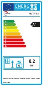 Sannover Anita 7,6 kW Schwarz – Programmierbarer Pelletofen mit hoher Effizienz – Bild 5